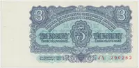 Československo, 3 Koruna 1961, série JA, Hej.98a