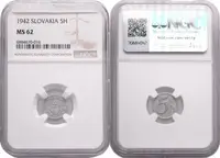 5 Haléř 1942, NGC MS 62, vzácný