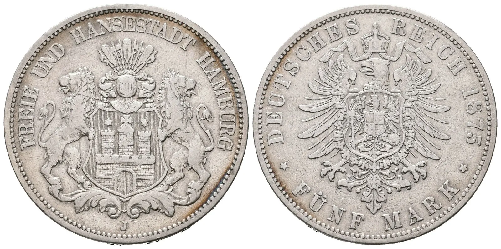 Hamburg, 5 Marka 1875
