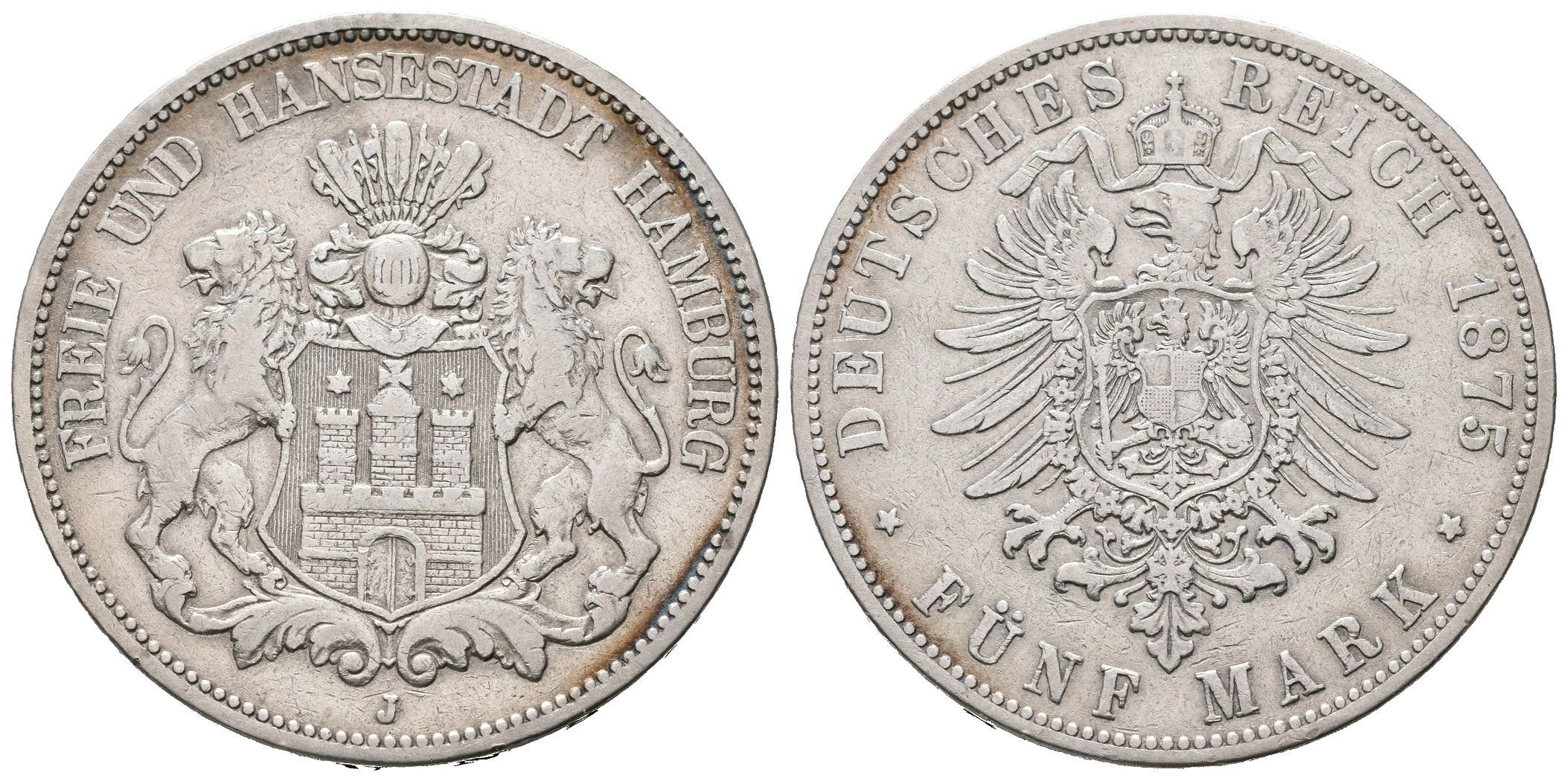Hamburg, 5 Marka 1875