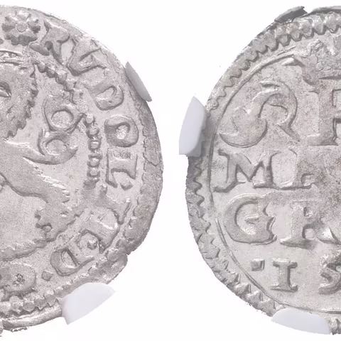 Malý groš 1599, Kutná Hora-Dominig, HN.8 (opis 7a),