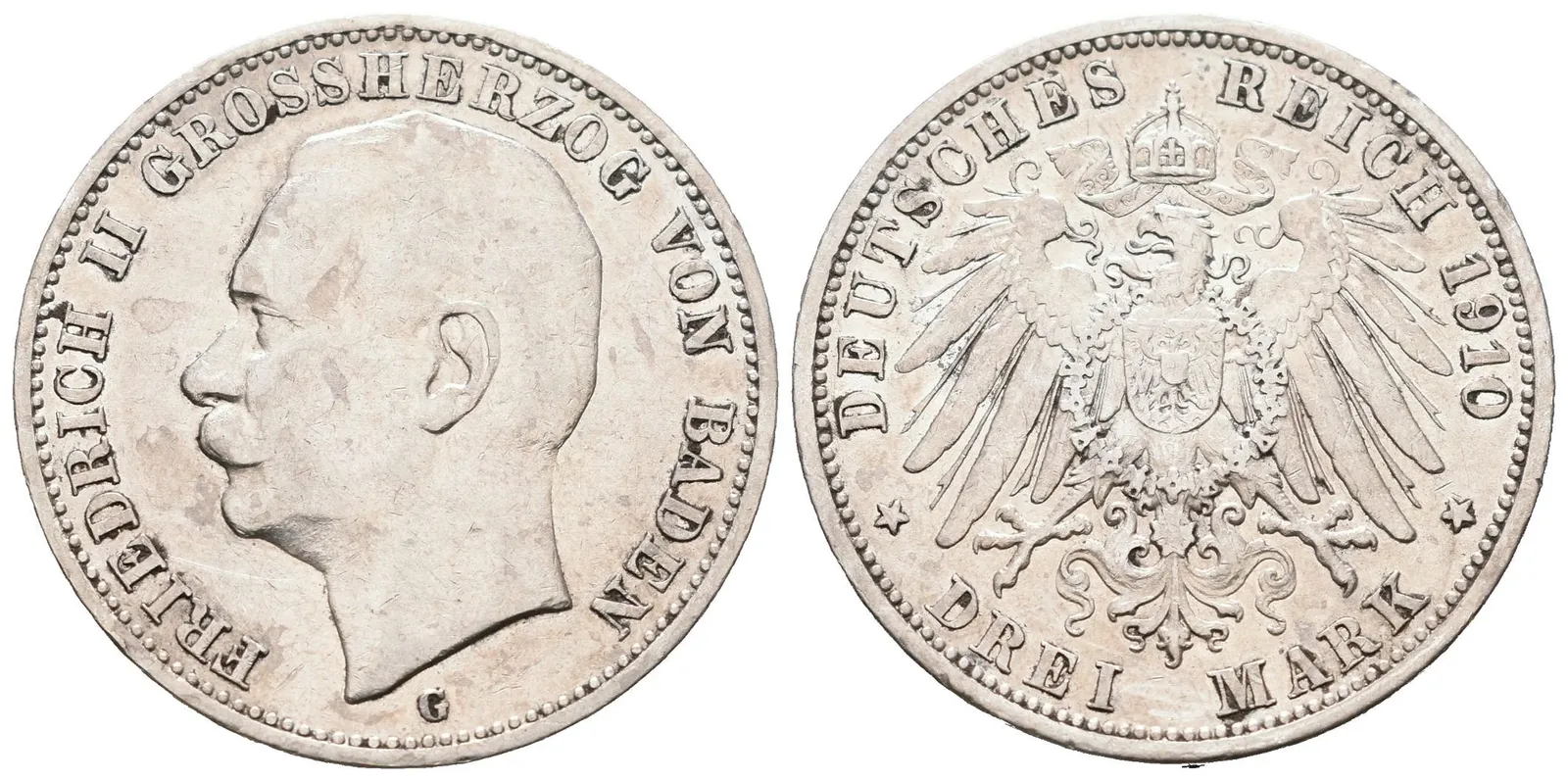 Baden, 3 Marka 1910 G