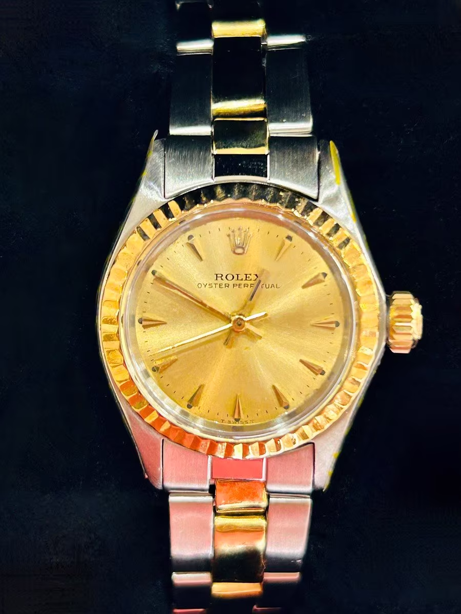 Rolex Bicolor Oyster perpetual  - 18K žluté zlato a ocel - Seriové čislo 1163280