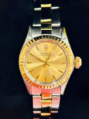 Rolex Bicolor Oyster perpetual  - 18K žluté zlato a ocel - Seriové čislo 1163280