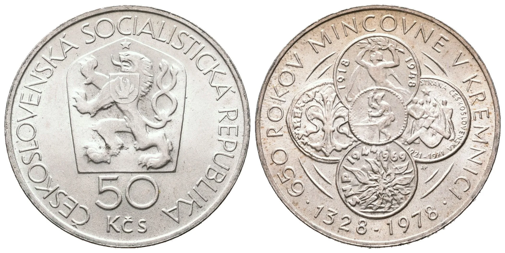 50 Kčs 1978 - Mincovna Kremnica, ražební lesk — 1