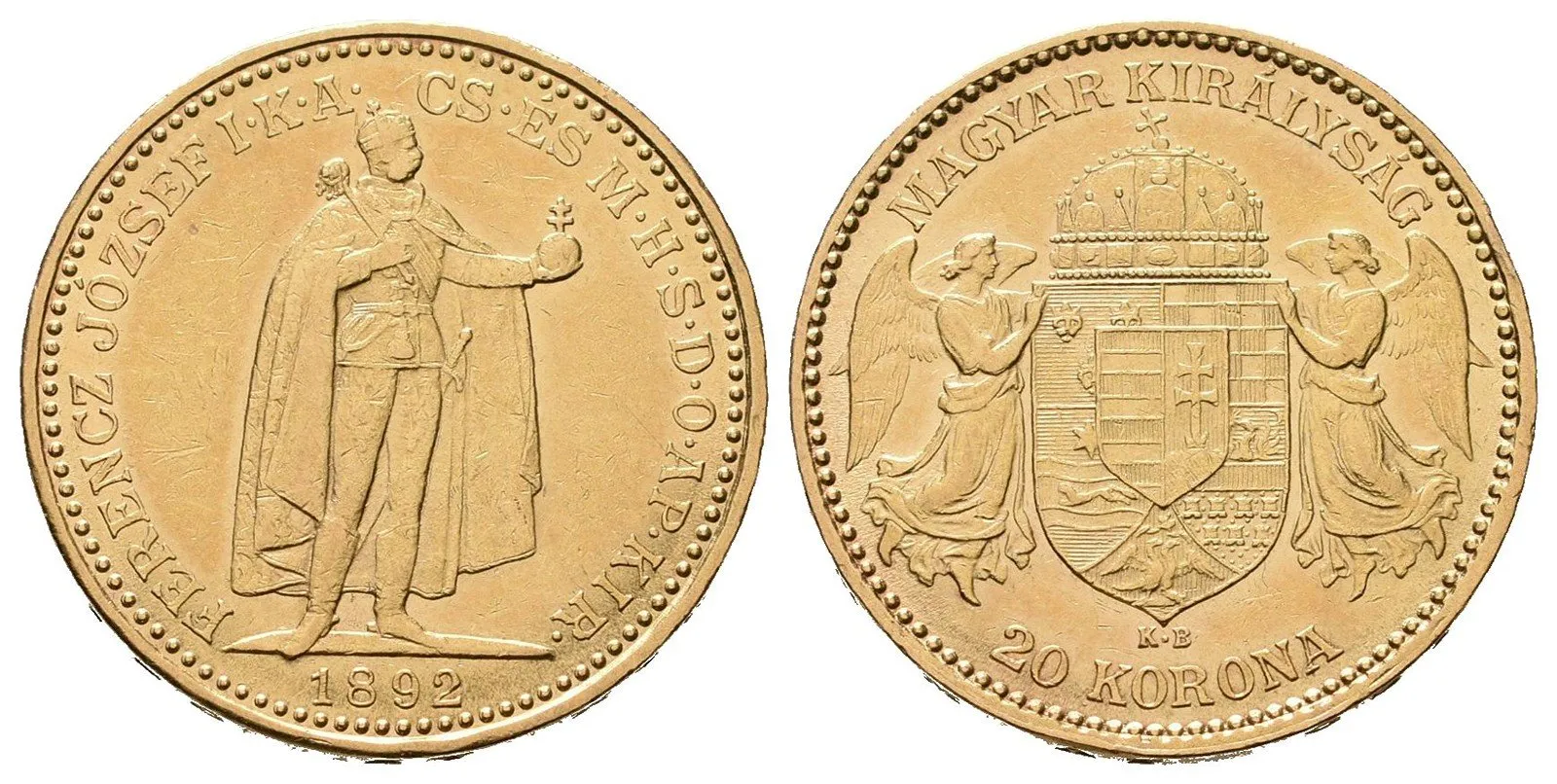 20 Koruna 1892 KB