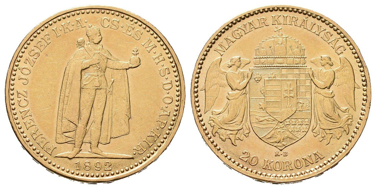 20 Koruna 1892 KB
