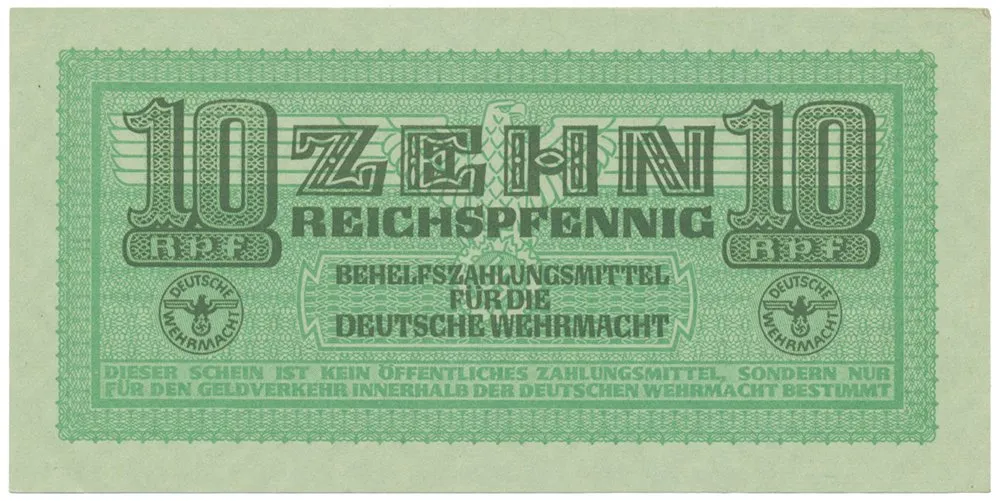 Německo - Wehrmacht, 10 Reichspfennig (1942~1944), Ro.503