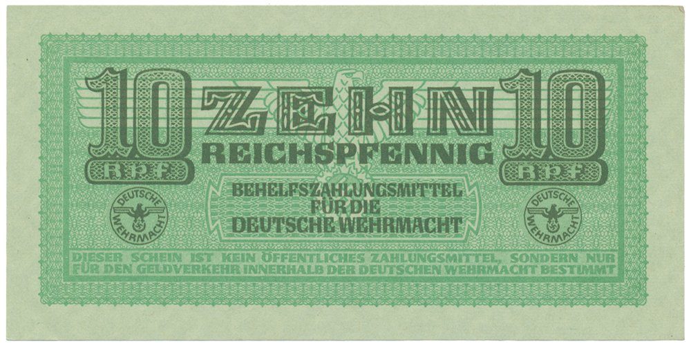 Německo - Wehrmacht, 10 Reichspfennig (1942~1944), Ro.503
