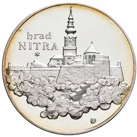 AR Medaile b.l. - Hrad Nitra, ze série Slovenské hrady a zámky.