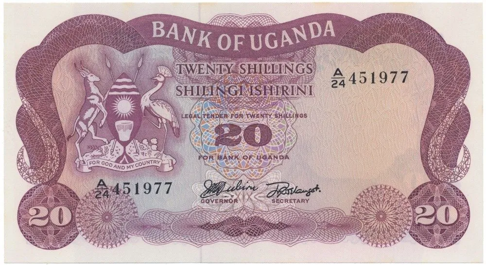 Uganda, 20 Shillings (1966), P.3a