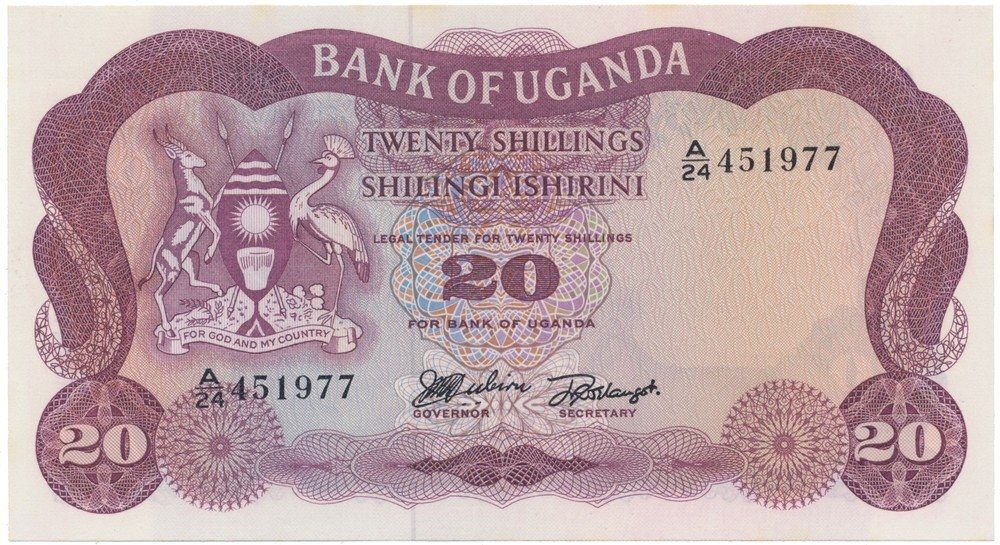 Uganda, 20 Shillings (1966), P.3a