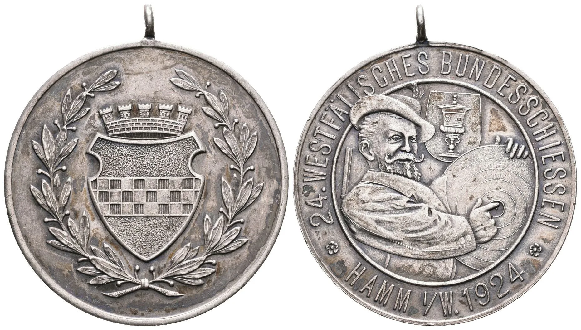 AR Medaile 1924 - 24. Westfálské spolkové střelby v Hamm. — 1