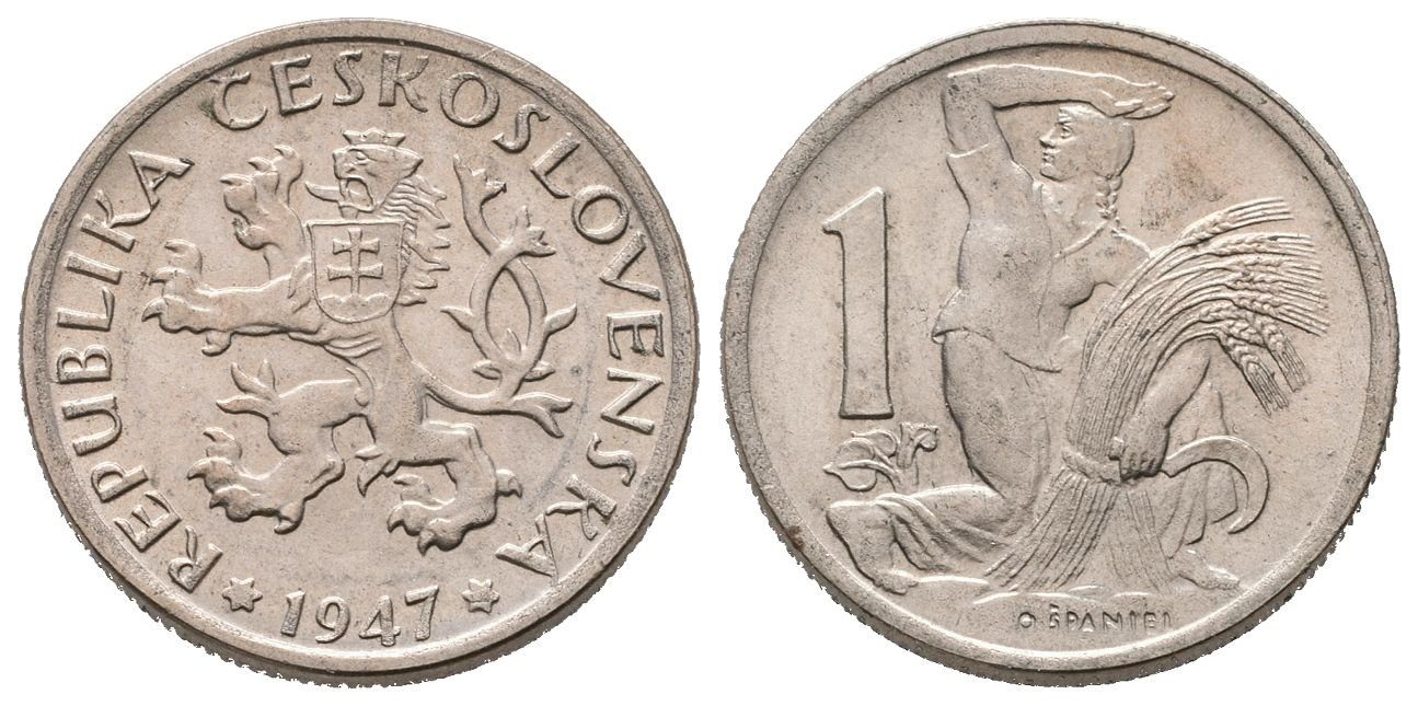 1 Koruna 1947