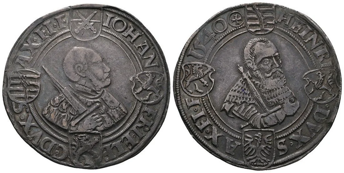 Sasko, Johann Friedrich a Heinrich, 1539 - 1541 — 1