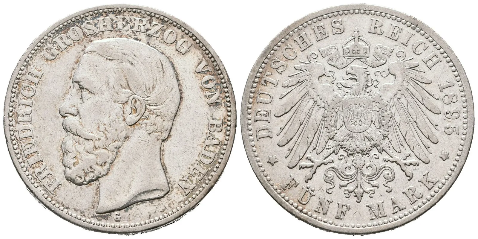 Baden, 5 Marka 1895 G