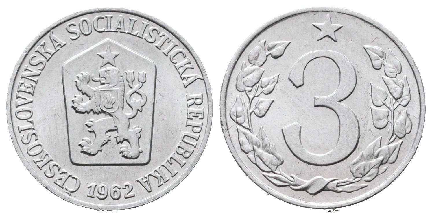 3 Haléř 1962, vzácný