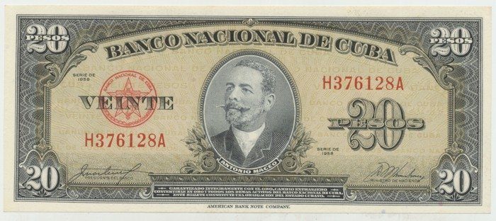 Kuba, 20 Pesos 1958, P.80b