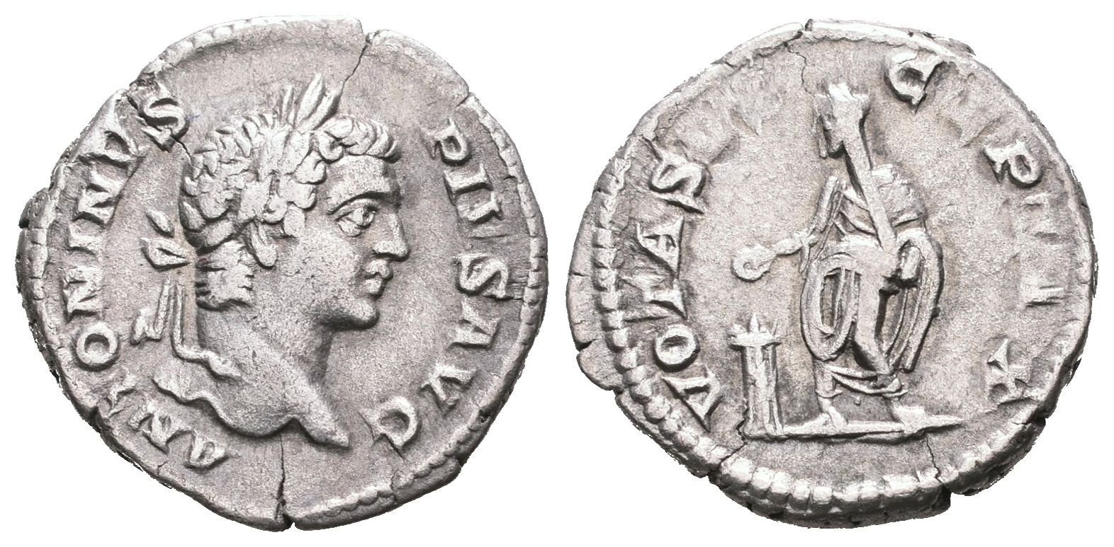 Caracalla, denár, Řím, RIC 150, SVSCEPTA