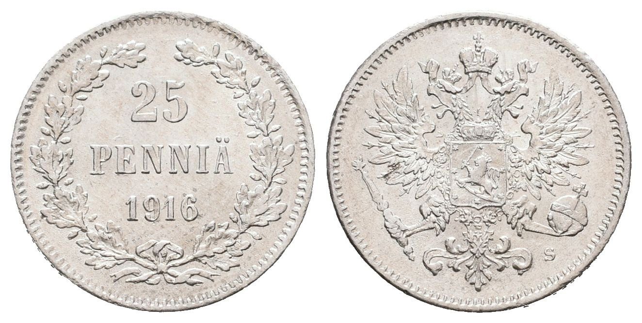 Finsko pod Ruskem, 25 Penniä 1916