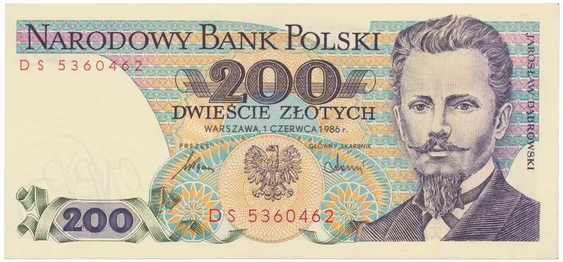 Polsko, 200 Zlotych 1986-1988, P.144c