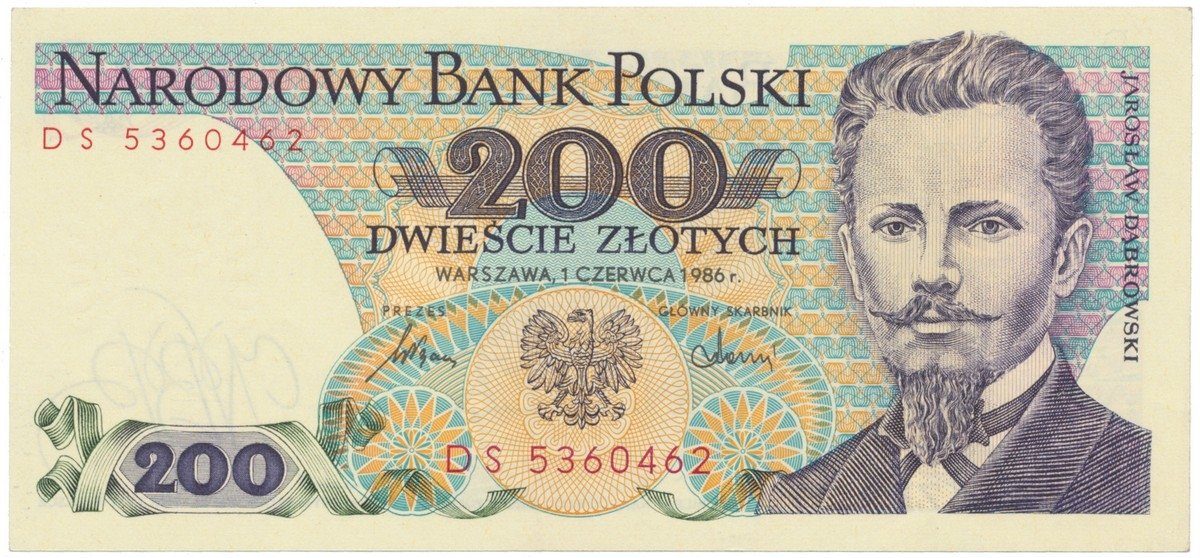 Polsko, 200 Zlotych 1986-1988, P.144c