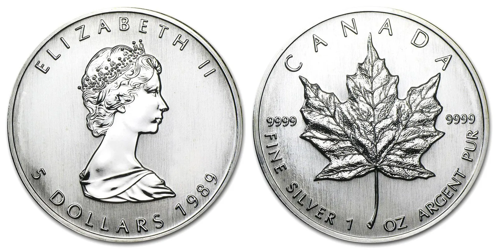 Kanada, 5 Dollars 1989 - Maple Leaf