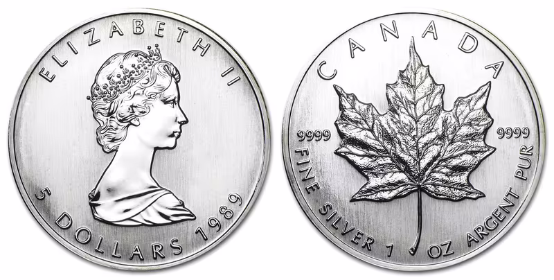 Kanada, 5 Dollars 1989 - Maple Leaf
