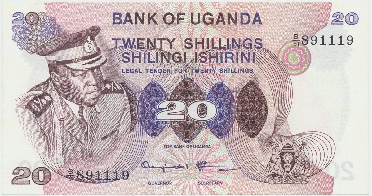 Uganda, 20 Shillings (1973), P.7c
