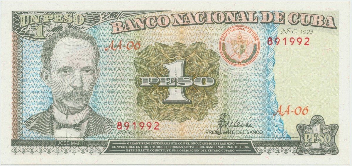 Kuba, 1 Peso 1995, P.112