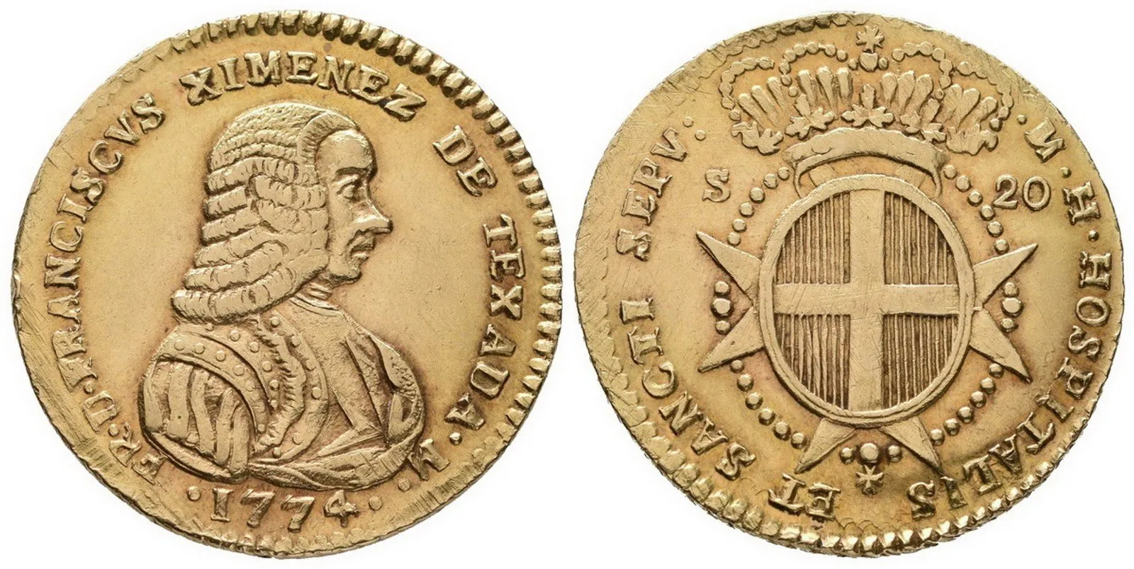 Malta - Řád Johanitů, Francisco Ximenez de Texada, 1773 - 1775 — 1