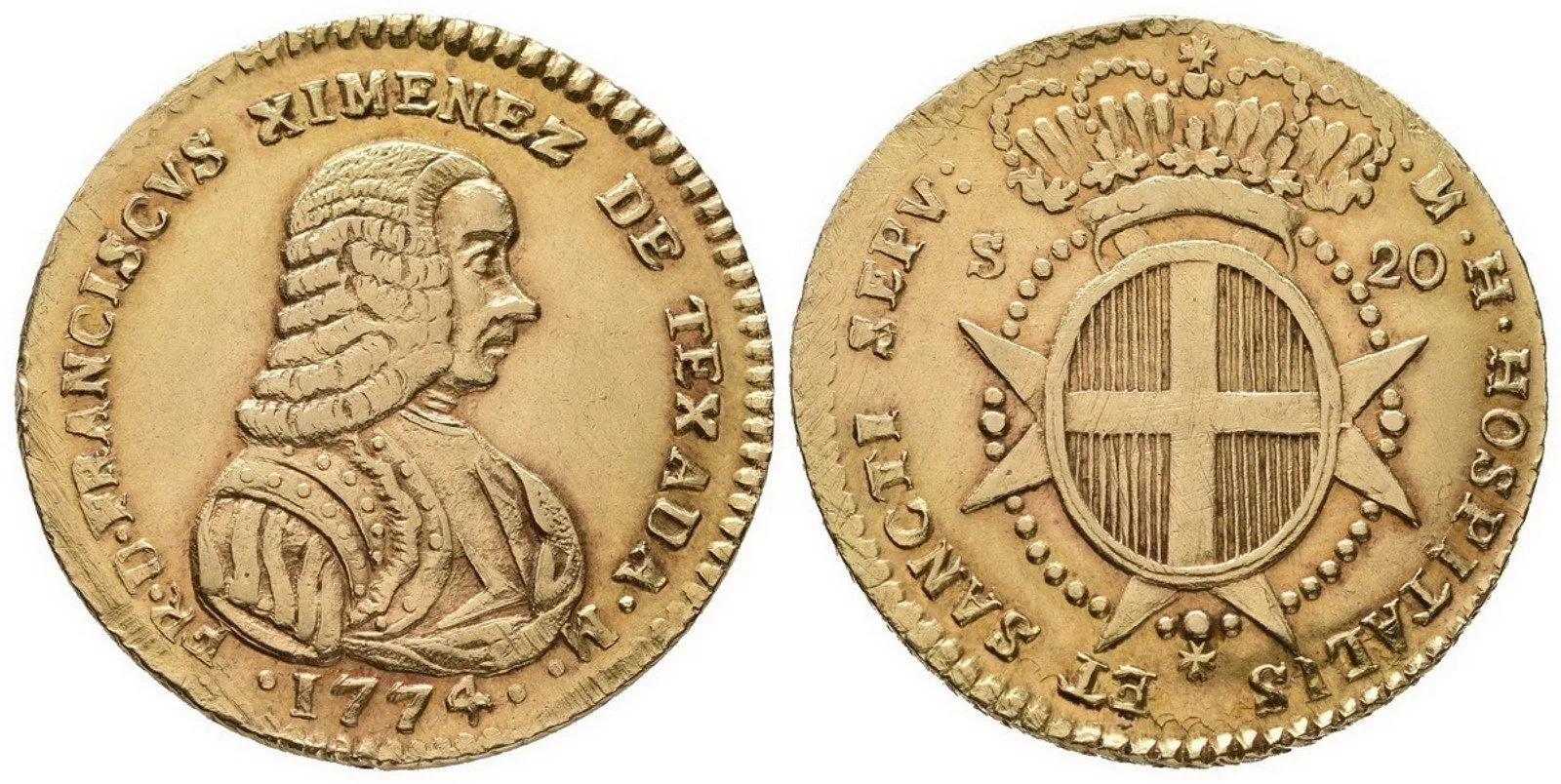 Malta - Řád Johanitů, Francisco Ximenez de Texada, 1773 - 1775 — 1