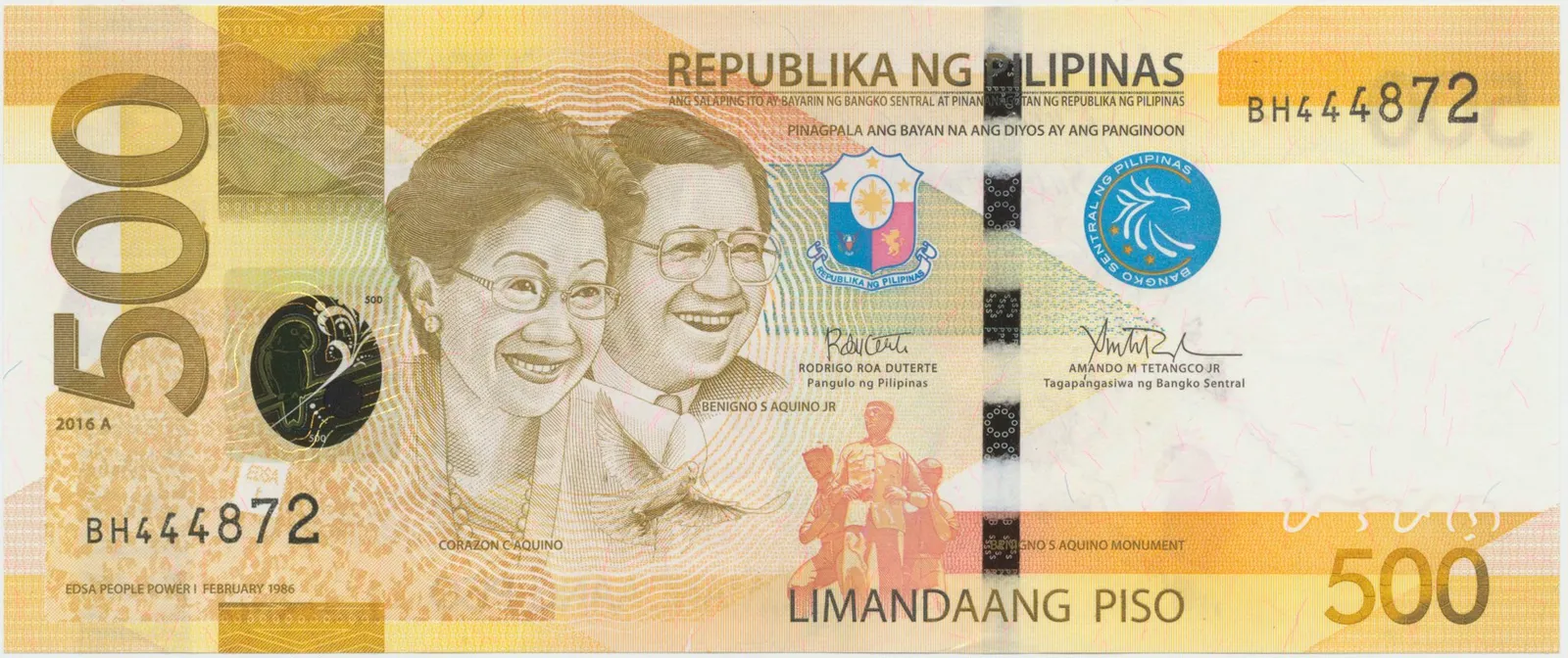 Filipíny, 500 Piso 2016, P.210b
