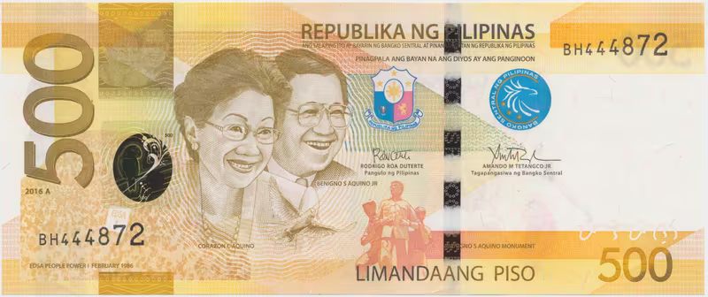 Filipíny, 500 Piso 2016, P.210b