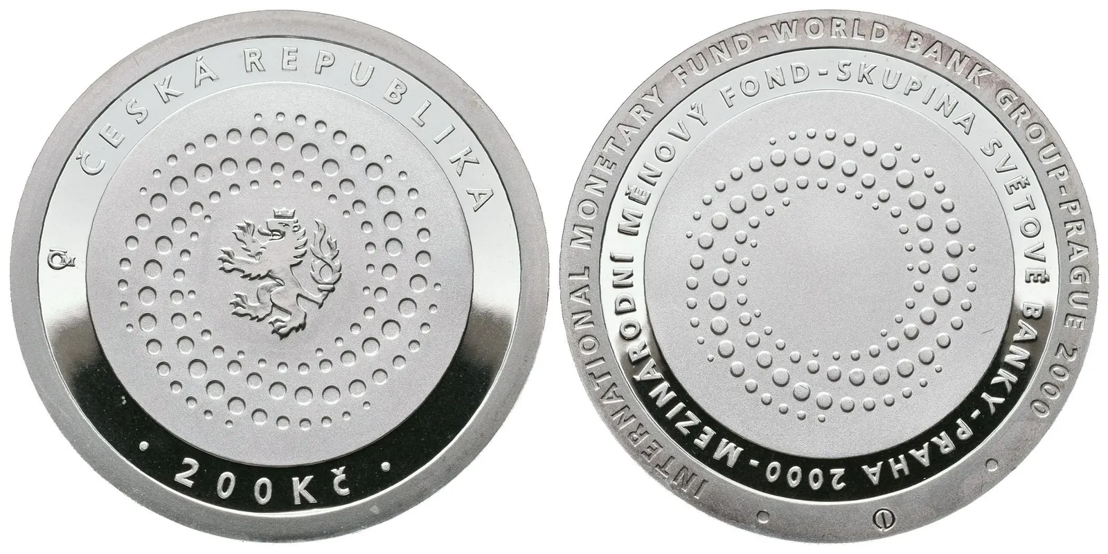 200 Kč 2000 - Mezinárodní měnový fond, PROOF