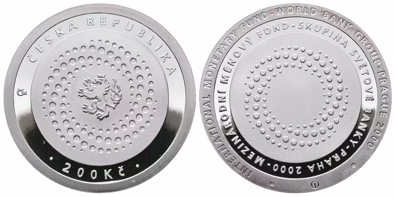 200 Kč 2000 - Mezinárodní měnový fond, PROOF
