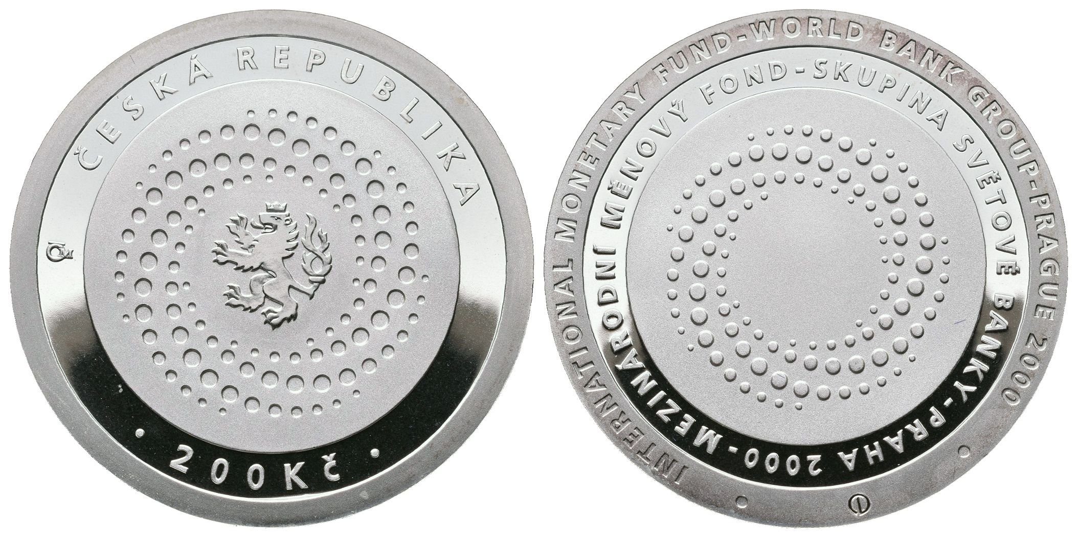 200 Kč 2000 - Mezinárodní měnový fond, PROOF