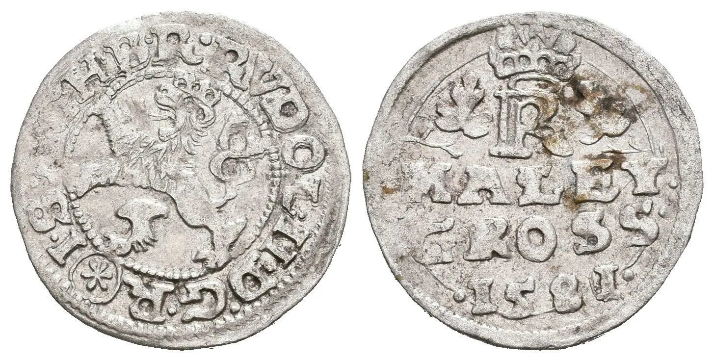 Malý groš 1581, České Budějovice-Schönfeld, HN.10 (opis 7a), — 1