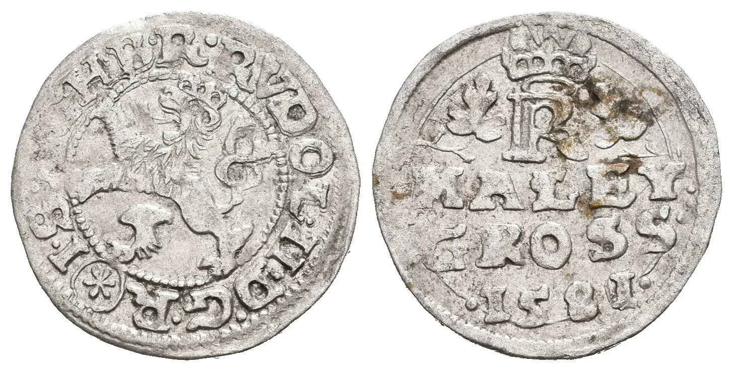 Malý groš 1581, České Budějovice-Schönfeld, HN.10 (opis 7a), — 1