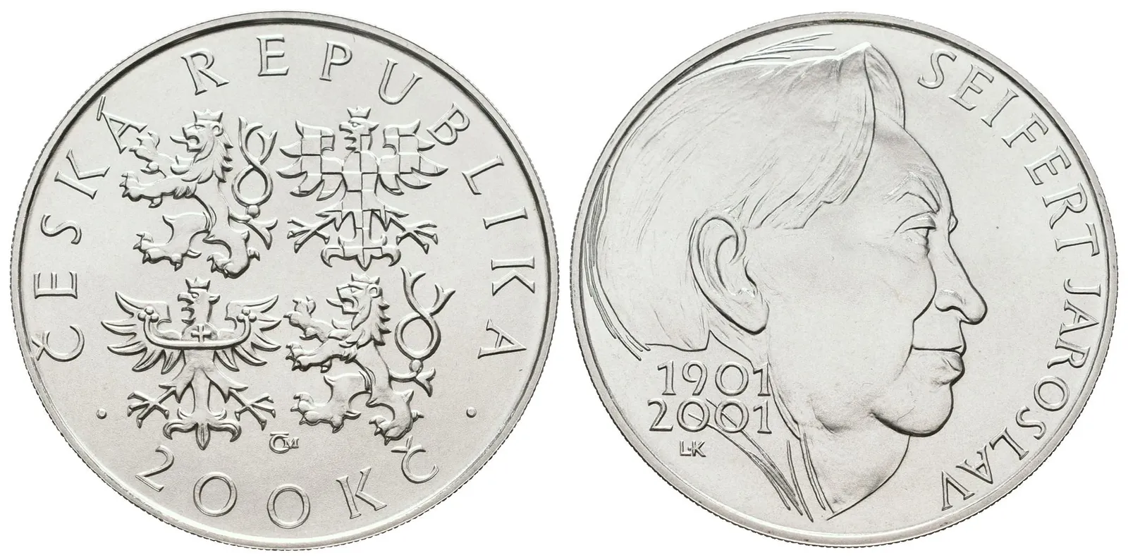 200 Kč 2001 - Jaroslav Seifert