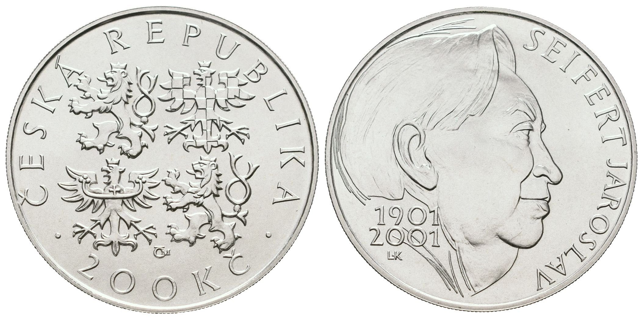 200 Kč 2001 - Jaroslav Seifert