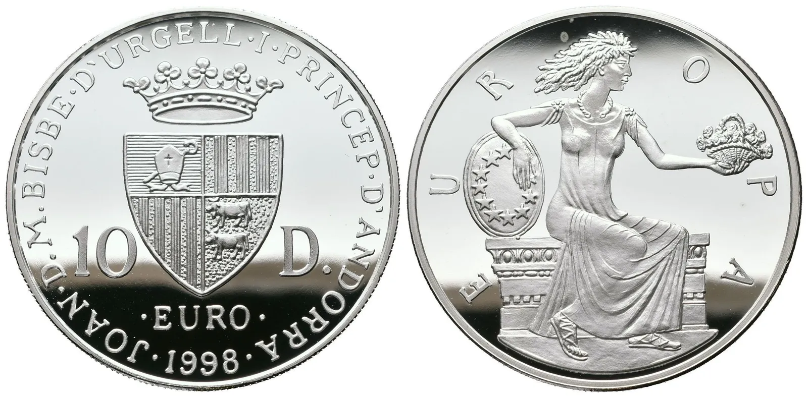 10 Diners 1998 - Europa, Ag 0,925 (31,47 g), PROOF, KM.150 — 1