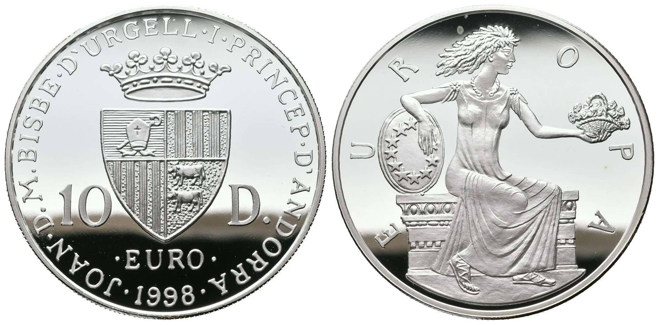 10 Diners 1998 - Europa, Ag 0,925 (31,47 g), PROOF, KM.150 — 1
