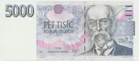 Česká republika, 5000 Koruna 1993, série A, Hej.CZ12a - fotografie 2