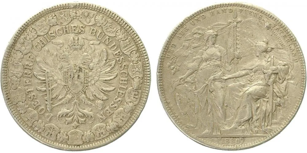 Rakouská a spolková měna, 1857 - 1892 — 1