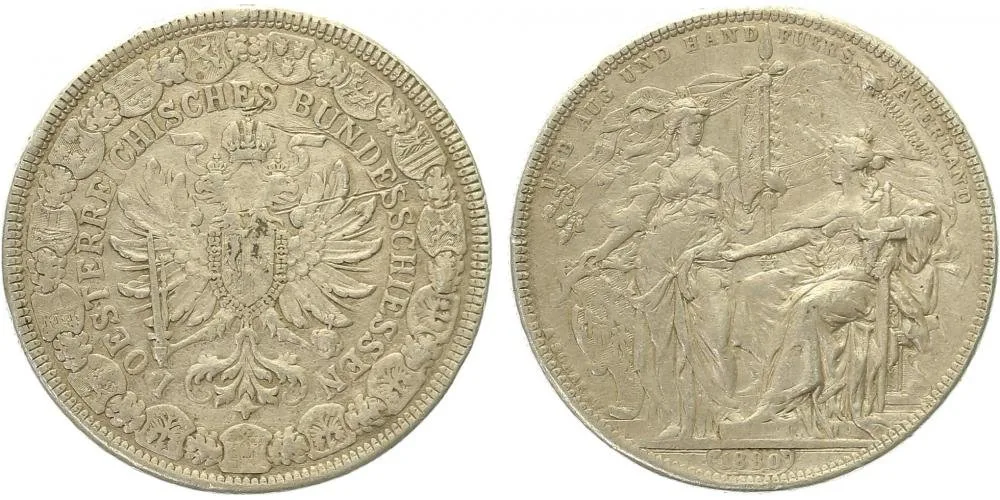 Rakouská a spolková měna, 1857 - 1892 — 1