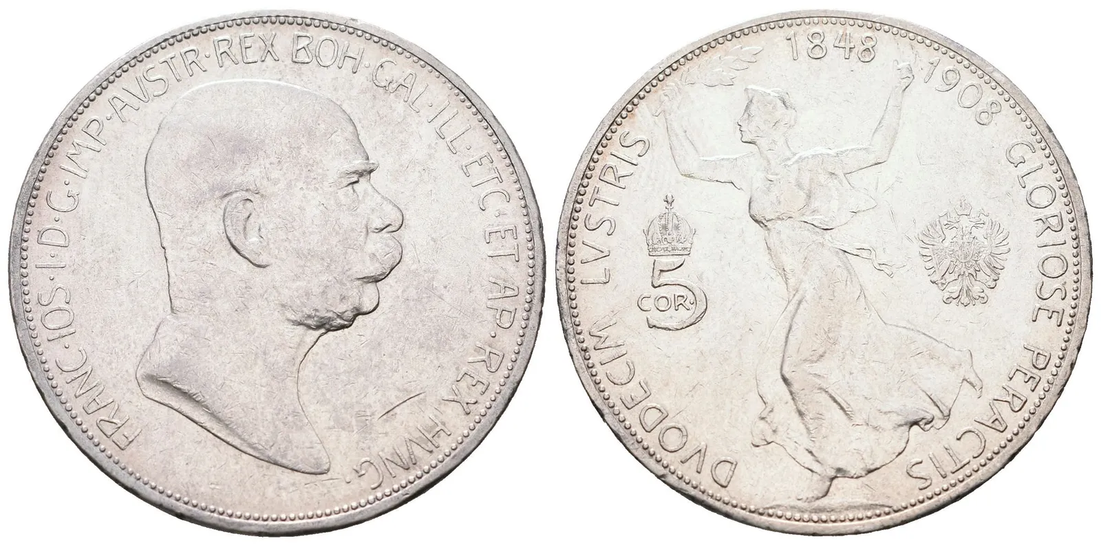 5 Koruna 1908 - jubilejní