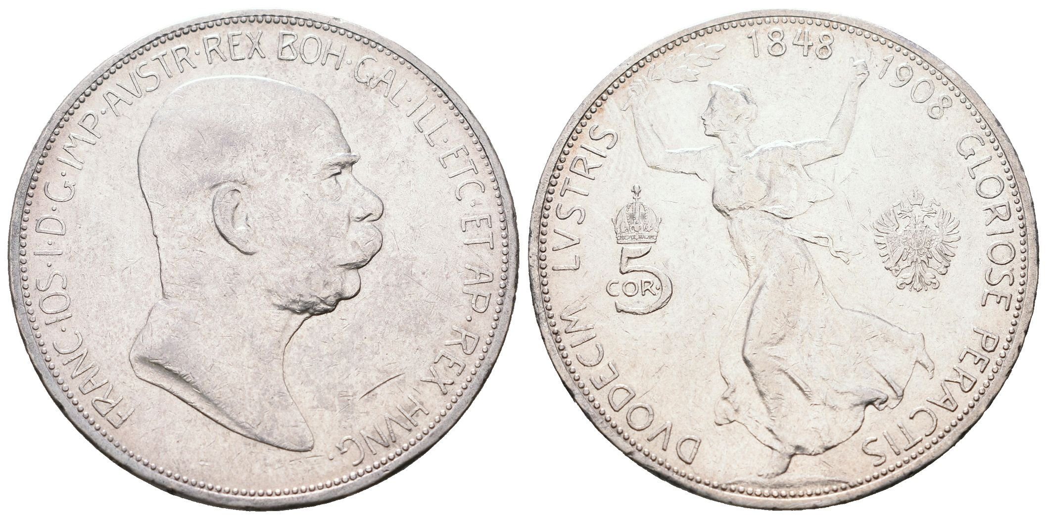 5 Koruna 1908 - jubilejní