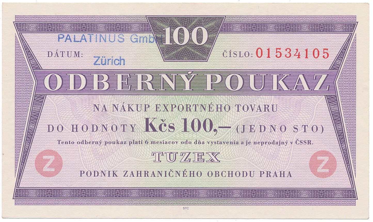 Tuzexové poukázky — 1
