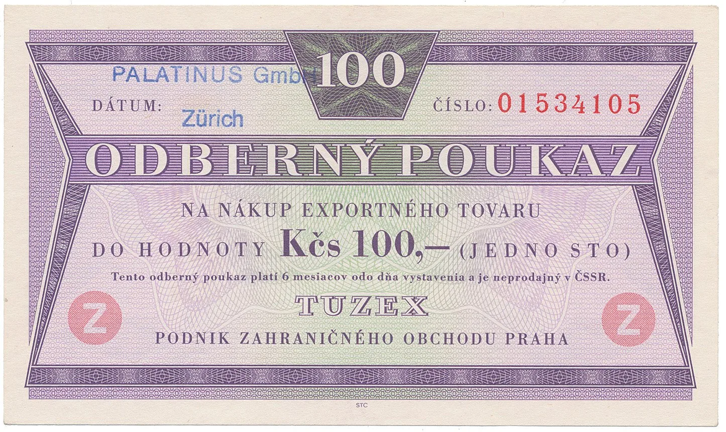 Tuzexové poukázky — 1